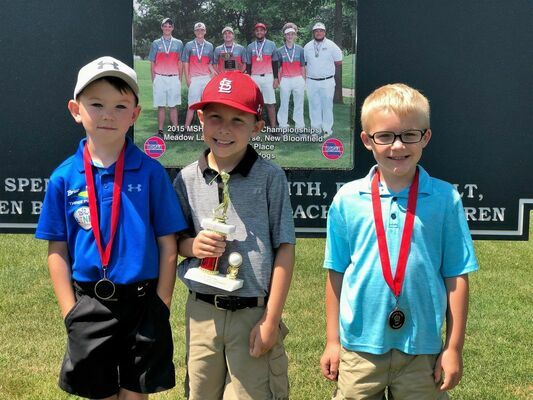 BOYS AGES 6 - 8 WINNERS - Left to right - 2nd Place Briar McGee; 1st Place - Duke Corrick; and 3rd Place - Jagger Jackson